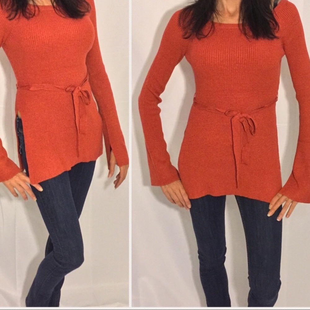 🎅🎁 BURNT ORANGE SWEATER TOP - Picture 5 of 6